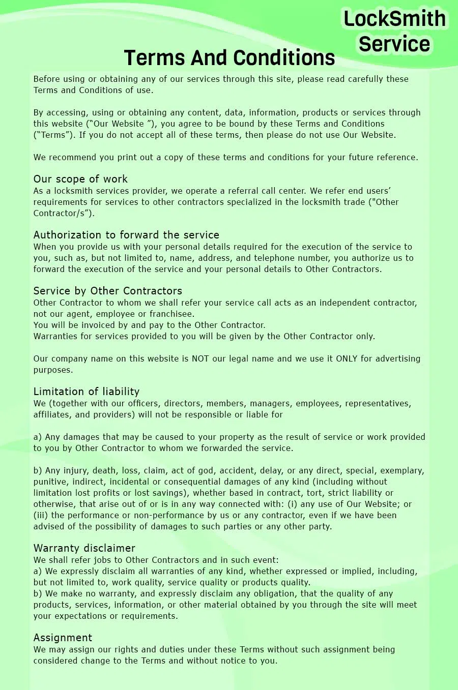 Renton Locksmith Service, Renton, WA 425-749-3681 - terms-ls